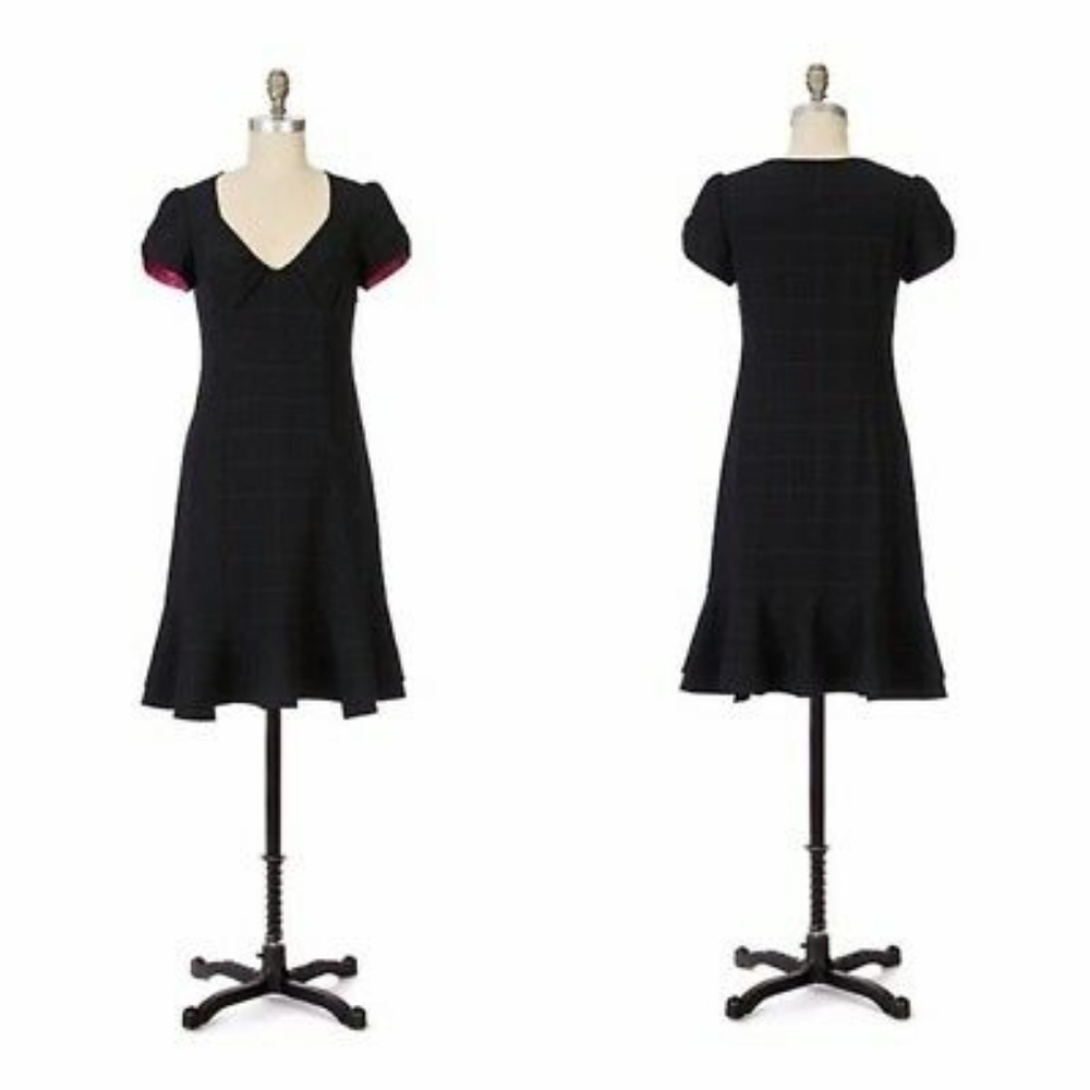 Moulinette Soeurs Blackboard Windowpane Dress